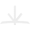 Ekena Millwork Alberta Architectural Grade PVC Gable Bracket, 96"W x 60"H x 4"D x 6"F, 15/12 Pitch GBP096X60X0406ALB00 - alternate 5